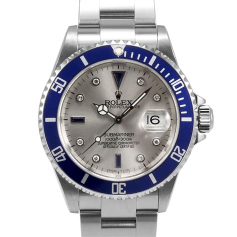 rolex silver submariner|rolex submariner silver serti dial.